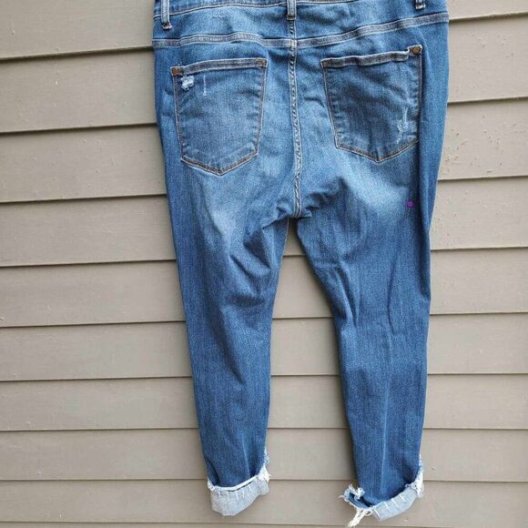 Judy Blue Distressed Skinny Fit with Cuffs size 18W - Picture 6 of 16